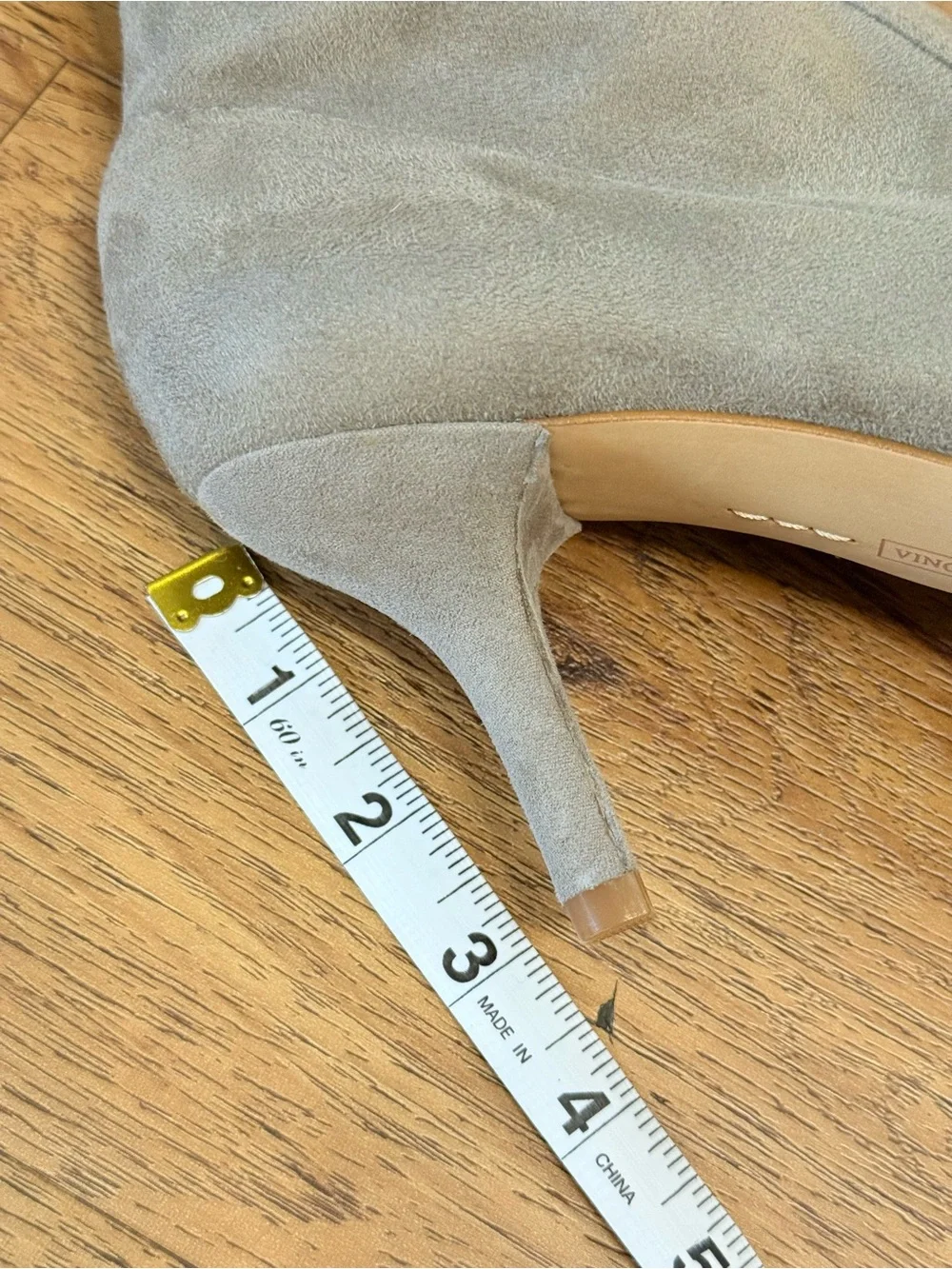 NWOT Vince Camuto Women’s Taupe Over-the-Knee Boots Size 7.5M Pointed Toe